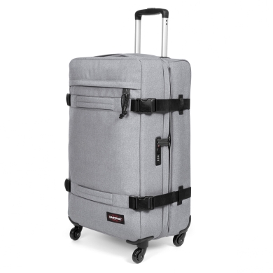 Eastpak Travel-Reisetasche Transit'r 4 L (80 Liter) mit Rollen hellgrau